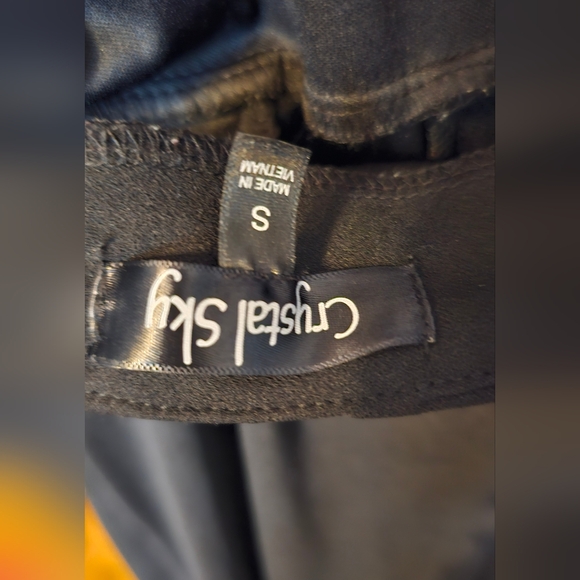 CRYSTAL SKY - JUMPSUIT - WIDE LEGGED - SMALL -OPEN BACK - Picture 4 of 4